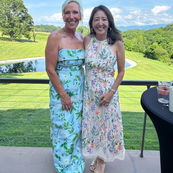 Lula Kate Eva Bodice with Straight Skirt Floor in Camellia Jacquard - Picture 4 of 4